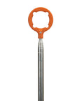 Hide Away Golf Ball Retriever with 18 Foot Reach in Bright Orange, 14 Inch Length, Patented Magnetic Gripper Head detail view