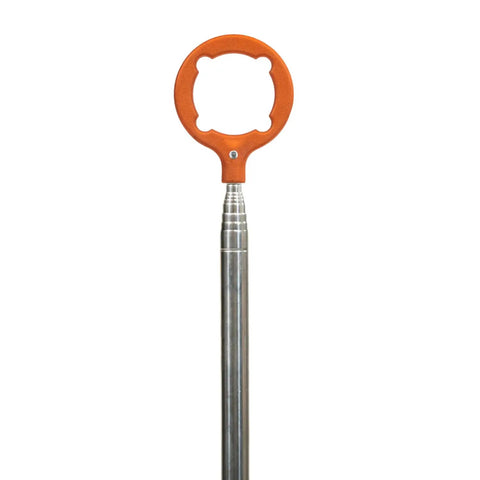 Hide Away Golf Ball Retriever with 18 Foot Reach in Bright Orange, 14 Inch Length, Patented Magnetic Gripper Head detail view