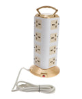 Bang For Your Buck Usb Power Strip With Heavy Duty Ac Outlets And Rapid Charge Ports Overload Guard Extension Cable For Home Office Dorm Desk Setup solid tower design with multiple sockets