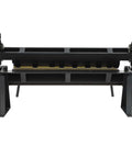 Front view of Beefy 24 Inch Box And Pan Brake Hand Metal Bending Tool For Sheet Metal 0 To 135 Degree Desktop Brake.
