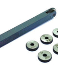 Built Tough Heavy Duty Knurling Tool Holder With 5 Spare HSS Knurls And Steel Body 10x10x100mm Anti Rust Construction
