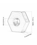 7Mm Hex Wheel Hub Adapter For RC Scale Crawlers, Bulletproof Cnc Aluminum Alloy Build with measurements, suitable for 1/24 models.