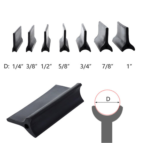 Various sizes of Pro Grade Rubber Polishing Pad Set For Contours And Curves display convex and concave grinding surfaces.