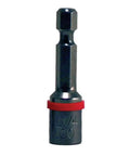 Magnetic Hex Drive Bits Set In One Quarter Inch By One And Three Quarter Inch Long Stainless Steel With Powder Coat Finish 10 Pack