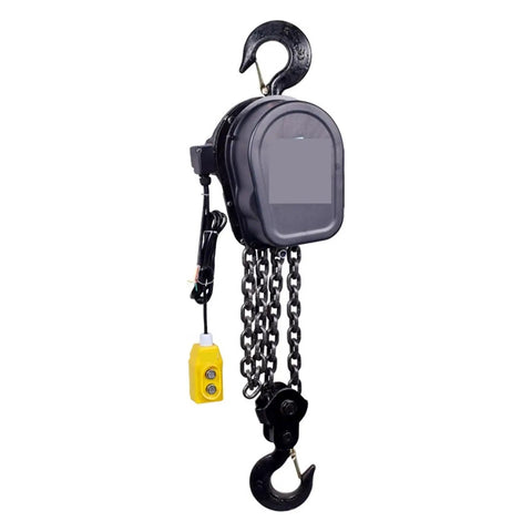 Heavy Duty 3 Ton Electric Chain Hoist With Rock Solid Manganese Steel Chain Garage Ceiling Workhorse Slow Speed Overhead Pulley Lift.