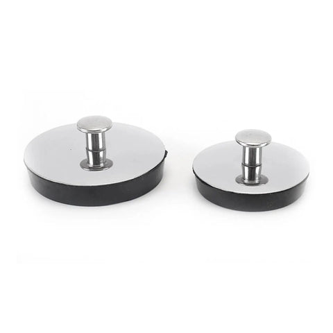 Universals Bath Basins Waste Plug, Washbasin Bath Plug, M in rubber and stainless steel, two sizes for sinks and baths.