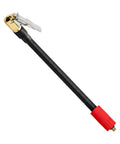 Three Pack 6mm Thread Air Hose 100cm Pressure Resistant Fits Vehicle Tire Inflators with brass clamp and red nozzle