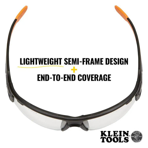 Anti Fog Safety Glasses With Semi Frame Scratch Resistant Protective Eyewear showcasing lightweight design