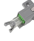 Close-up of Cabinet Door Push Latch With Self Locking Mechanism Durable ABS For Cupboards Wardrobes And Bookcases showing latch detail.