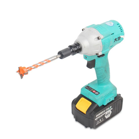 Top Shelf Forstner Bit Set Including Centering Hole Saw Cutter And Wood Drilling Tools For Smooth Plywood Projects Zero Hassle Badass Durability And Easy Install Hella Reliable, featuring a cordless drill with a Forstner bit.