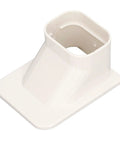 Slick Pvc Air Conditioner Line Cover Hide Ugly Refrigerant Pipes Mini Split Ac Tubing Sleeve, white PVC connector with smooth finish.