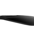 Side view of black durable USA-made hydrofoil stabilizer fins for boats 4 to 300 HP outboard and outdrive motors.