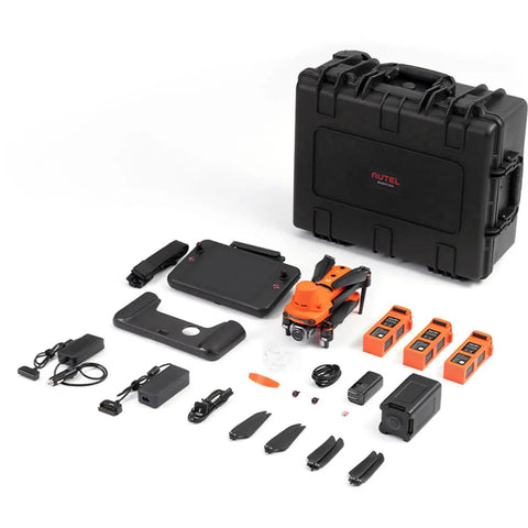 EVO II V3 Pro 6K RTK Rugged Drone Bundle With 1 Inch CMOS Sensor 20MP Photos Extended Flight Time Up To 36 Minutes, case and parts