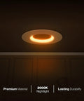 Absolute Upgrade 96 Pack 4 Inch Led Recessed Downlights Slim Baffle Retrofit Can Bulbs Featuring Dimmable 600 Lumens And Switchable Color Temps For Seamless Home Ambiance with warm glow