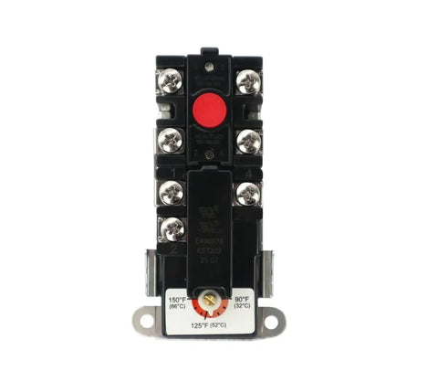 Water Heater Thermostat Set With Upper And Lower Elements For Electric Heaters, Non-Simultaneous 120V-480V, temperature display