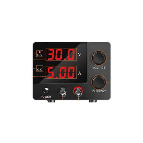 Adjustable Lab DC Power Supply 0 To 30V 0 To 10A Bench Regulated Switching PSU with LED display and control knobs