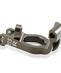 Precision Machined Aluminum C Hub Carrier Caster Block For 1/8 Scale Rc Buggies And Trucks With 17.5 Degree Camber Angle side view showing details.