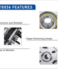 Features of 515036 Front Wheel Hub Bearing Assembly for 4WD AWD Chevy Silverado Avalanche Tahoe Suburban GMC Sierra Yukon Cadillac