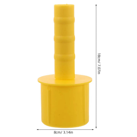 Two Pack Handheld Pallet Wrap Dispenser Handles With Comfortable Grip For Stretch Film Roll Holder, Effortless Wrapping For Shipping, Warehouse And Moving Supplies. Yellow plastic handle, 18cm tall