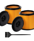 Replacement Standard Cartridge Filter And Retainer For VCFS Filters Fits 5 To 20 Gallons Wet Dry Vacuums Compatible With Hart Shop Vac 2 Pack