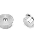 6 Piece Premium Stainless Steel Dowel And Tenon Center Points Pins For Woodworking Projects in 4mm to 12mm size range on white