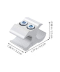 Aluminum Pipe Clamps And Cane Holder Clips 2 Pack showing dimensions for wheelchair accessories multipurpose use