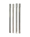 Push Type Keyway Broach Set 16mm and 18mm High Speed Steel Cutting Tool for CNC Router and Lathe includes four broach bits