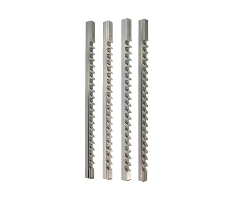 Push Type Keyway Broach Set 16mm and 18mm High Speed Steel Cutting Tool for CNC Router and Lathe includes four broach bits