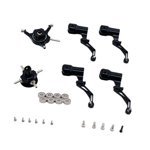 Beefy Aluminum RC Helicopter Cross Plate With Bearing Lightweight Spare Part For K124 And K170 Black Accessory Kit