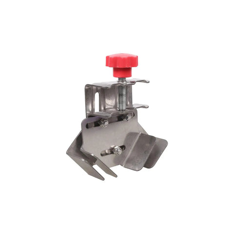 Rock Solid Dead On 90 Degree Angle Clamp Fixture With Stainless Steel Adjustable Grips for precise woodworking tasks.
