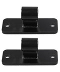 Galvanized Iron Gate Hinges For Five Eighth Inch Pin, wall mount, black finish, for chain link fence, set of 2
