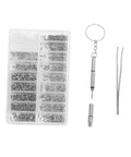 Miniature Screws Kit With 1000 Stainless Steel Screws For Glasses Watch Phone Eyeglass Repair Tool Set Includes Multiple Sizes