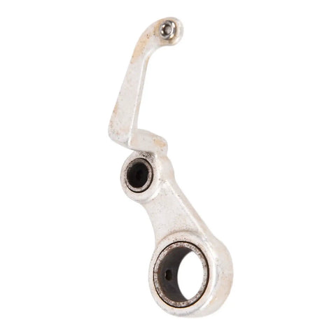Top Shelf Universal Thread Take Up Lever For Industrial Lockstitch Sewing Machines sturdy metal replacement part side view showing detail and finish.