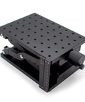 Z Axis Lifting Table Manual Pro-Grade Fine-Tuning Platform For Lab Optical Setup 110mm Stroke 210x150mm Aluminum Anodized Black
