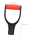 2-Pack D-Shaped Replacement Shovel Handle Grips For Garden Tools Easy Install Ergonomic Comfort Grip Durable Plastic Handles