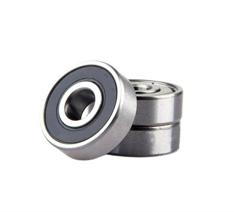 Premium Deep Groove Ball Bearing Set 17 By 35 By 10 mm Rubber Sealed Chromium Steel Bearings 20 Pieces 6003-2RS displayed in a stack