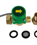 Automatic Water Pressure Booster Pump For Home Use 90W 115V 316GPH Flow Switch with brass fittings and seals shown.