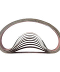HPG120-10 One And One Half Inch By Thirty Inch Aluminum Oxide Sanding Belt 120 Grit Ten Pack for woodworking and metal finishing