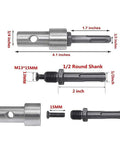 Pro Grade Round Shank Auger Power Drill Adapter For Earth Augers Converts Electric Drills To Ground Drills With Size Dimensions
