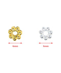 4mm Mini Metal Daisy Spacer Beads Bulk 600Pcs Silver And Gold For DIY Bracelets And Necklaces Jewelry Making Craft Supplies Bead Spacers