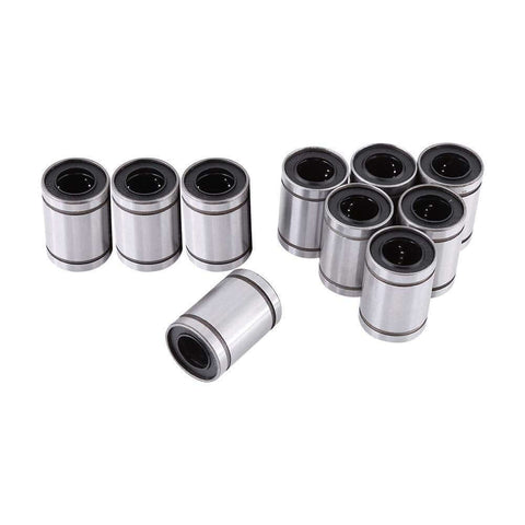 10 Pack 12x20x30mm Linear Bearings For 12mm Rods Smooth Ball Bearing Slides For CNC And 3D Printer Projects Steel Construction