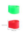 Green and red leg rings shown in the 200Pcs Pigeon Leg Rings Set For Easy ID Of Pigeons Parrots And Small Birds Colorful Clips