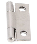 Close-up of 304 Stainless Steel Folding Butt Hinge for Cabinets and Wooden Doors, showing durable hinge with two mounting holes