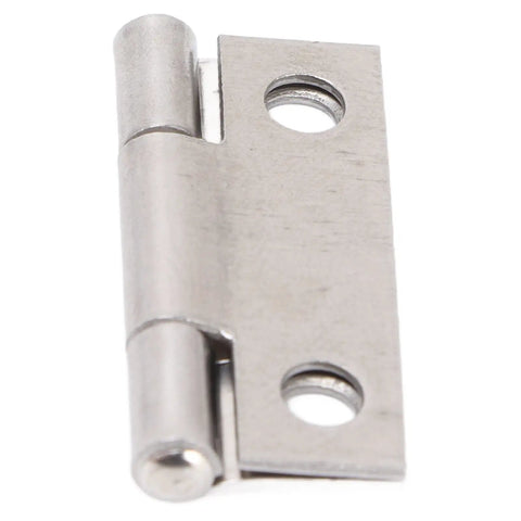 Close-up of 304 Stainless Steel Folding Butt Hinge for Cabinets and Wooden Doors, showing durable hinge with two mounting holes