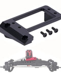 Beefy Aluminum 1/10 RC Servo Mount Low Center Of Gravity For Capra F9 Offset Front Portal Axle, CNC Machined, Black, with screws