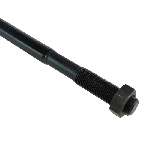 Close-up of a tie rod from the Complete Front Steering And Suspension Kit For 2005 2015 Toyota Tacoma Base X Runner RWD Ready To Roll.