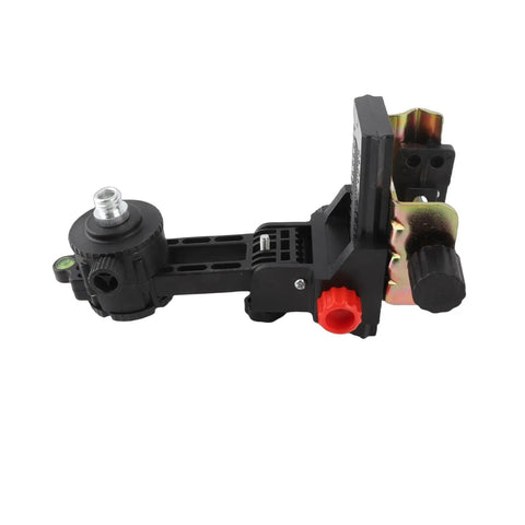 Telescoping Pole Head Mount With 360 Degree Rotation Cradle, black metal adjustable camera support with fine-tuning bracket