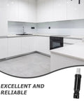 100 Piece Cam Lock Fittings With Invisible Hardware Self Tapping Cabinet Connectors And Nylon Wood Dowel Plugs in modern kitchen.