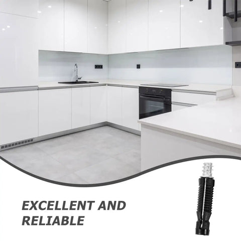 100 Piece Cam Lock Fittings With Invisible Hardware Self Tapping Cabinet Connectors And Nylon Wood Dowel Plugs in modern kitchen.