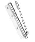 Heavy Duty Door Closer With Soft Close Spring, Adjustable Aluminum Alloy Arm, Durable Silver Finish, Ideal For Home Use